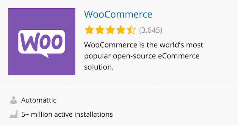 most popular wordpress plugins-woocommerce