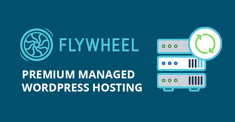 logo for flywheel managed wordpress hosting